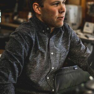 Taylor Stitch Jack Shirt – Indigo Donegal – Men’s XL (Size 44)